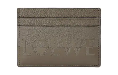 LOEWE Calfskin Card Holder Men's Green