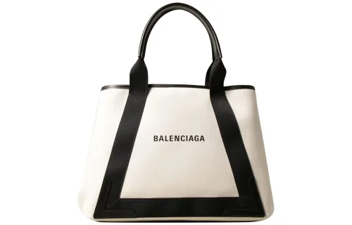 Balenciaga Canvas Tote Bag, Shopping Bag, Handbag Women's Beige