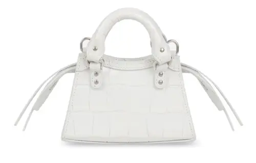 Balenciaga Neo Classic Grain Embossed Cow Leather Coin Purse Biker Bag, Handbag, Shoulder Bag, Crossbody Bag Mini