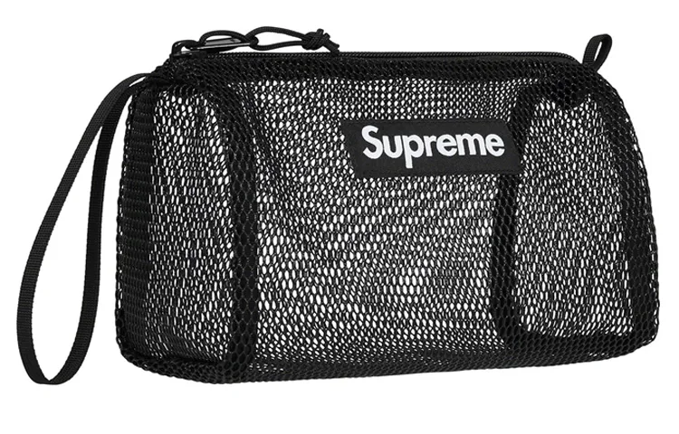 Supreme Nylon Makeup Bag Storage Bag Toiletry Bag Unisex Black