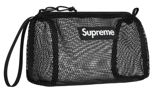 Supreme Nylon Makeup Bag Storage Bag Toiletry Bag Unisex Black