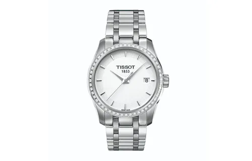 TISSOT T TREND Quartz Movement 100m Waterproof Women's Watch 32mm White Dial Stainless Steel Case
