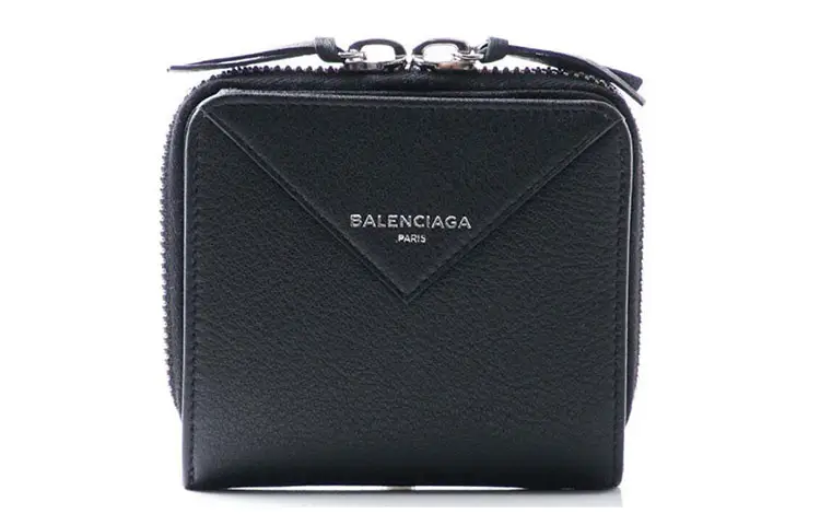Balenciaga Leather Bag, Coin Purse Women's Black