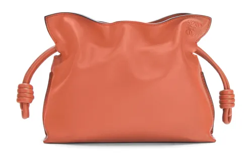 LOEWE Flamenco Nappa Cow Leather Shoulder Bag, Crossbody Bag, Clutch Women's Vermilion