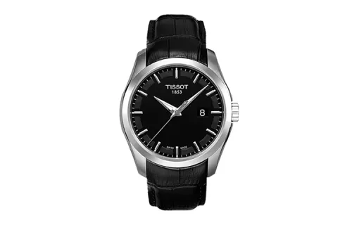 TISSOT Kutu Collection Quartz Movement Men's Watches Watch 39mm Black Dial Stainless Steel Case