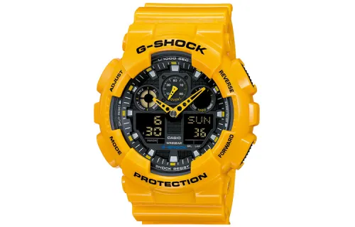 CASIO Women's Liquid Crystal/Analog Dual Display Series Black Watch GA-100A-9A