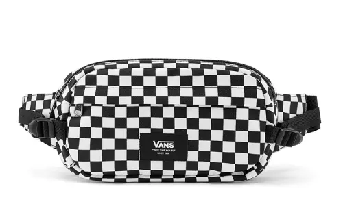 Vans Polyester Shoulder Bag, Crossbody Bag, Fanny Pack Regular Unisex Black White