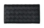 Bottega Veneta Cow Leather Card Holder, Wallet Men's Black