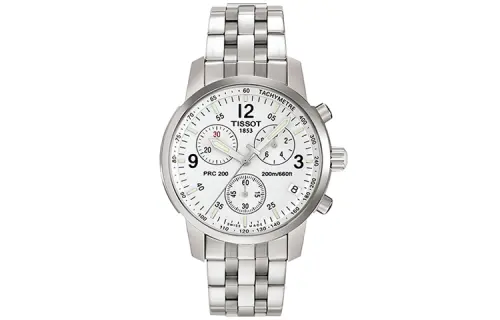 TISSOT Junchi 200 Collection Quartz Movement Men's Watches Watch 39.8mm White Dial Stainless Steel Case