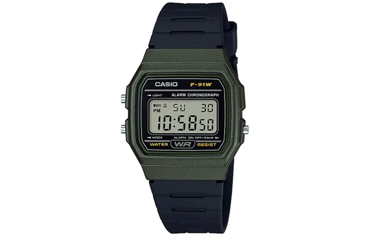CASIO Men YOUTH 38.2mm Black Watch F-91WM-3A