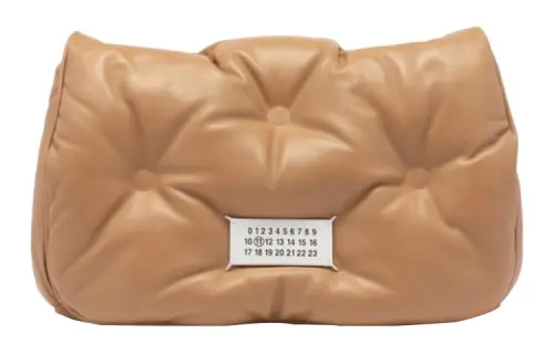 Maison Margiela Label Shoulder Bag Women's Brown