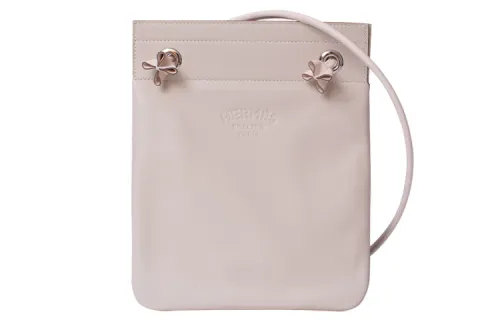 HERMES Aline Leather Backpack, Crossbody Bag, Shoulder Bag Unisex Cream White