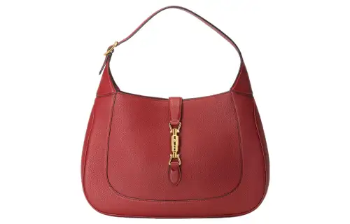 GUCCI Jackie 1961 Leather Crescent Shoulder Bag One Shoulder Handbag Medium Women's Burgundy