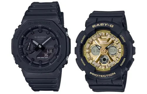 CASIO Unisex Pair Table Series Black Watch
