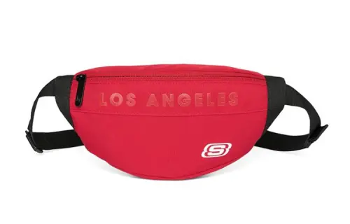 Skechers Fabric Sling Bag, Fanny Pack Regular Unisex Race Red
