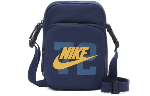 Nike Nike Heritage Crossbody Series Classic Logo Printed Logo Fabric Mobile Phone Bag Shoulder Crossbody Bag Uniform for Men and Women Navy/Dark Blue