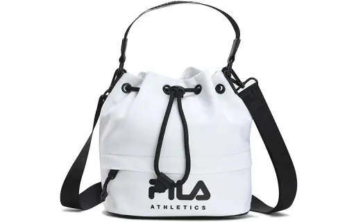 FILA Athletics Fabric Bucket Bag, Shoulder Bag, Crossbody Bag, Handbag Regular Women's Jade White