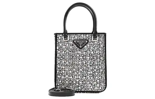 PRADA Fabric Tote Bag, Shopping Bag, Handbag Regular Women's Metallic