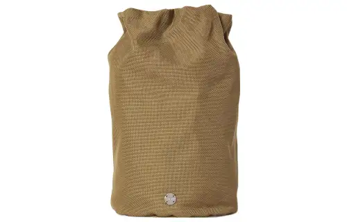 THE ROW Drawstring Waterproof Nylon Canvas Clutch Women's Brown