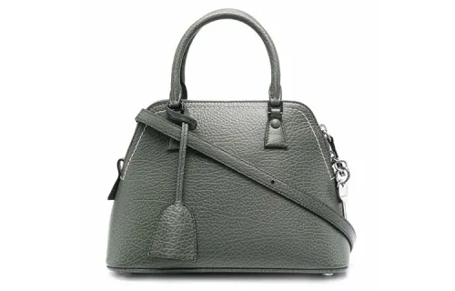 Maison Margiela Leather Crossbody Bag, Shoulder Bag, Handbag Women's Green