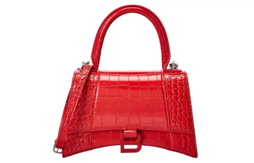 Balenciaga Cow Leather Handbag, Crossbody Bag Regular Women's Red