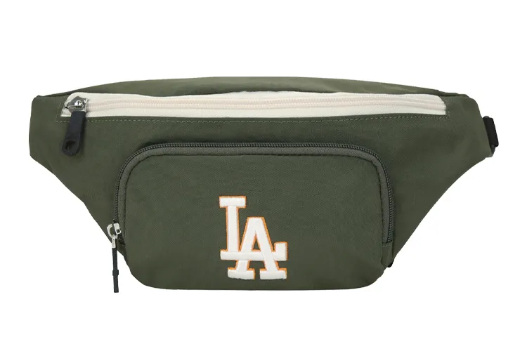 MLB Nylon Fabric Polyester Fanny Pack Regular Unisex Army Green
