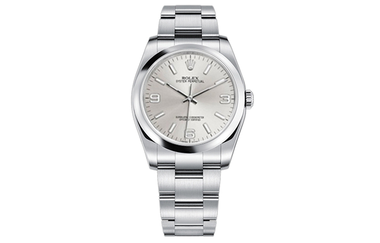 ROLEX Oyster Perpetual Automatic Mechanical Movement 100m Waterproof Men's Watches Watch 36mm Silver Dial