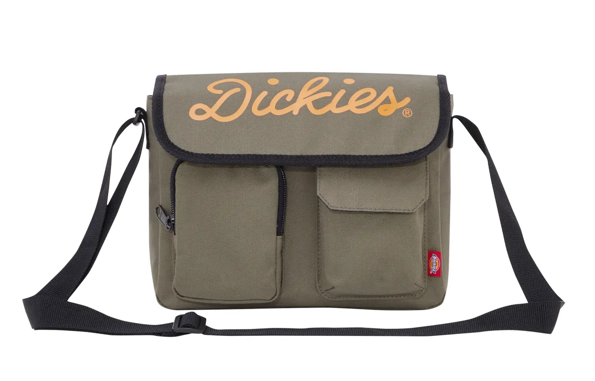 Dickies Polyester Messenger Bag, Crossbody Bag Unisex Army Green