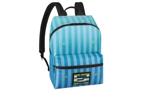 LOUIS VUITTON Discovery Backpack Damier Stripes Gradient Blue