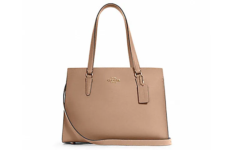 COACH Tatum Leather Crossbody Bag, Handbag, Shoulder Bag Large Women's Khaki