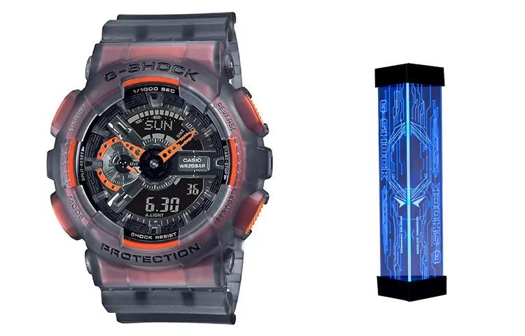 CASIO Men Liquid Crystal/Analog Dual Display Series Gray Watch GA-110LS-1APRE