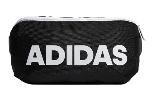 Adidas Polyester Crossbody Bag, Fanny Pack Regular Unisex Black/White Logo