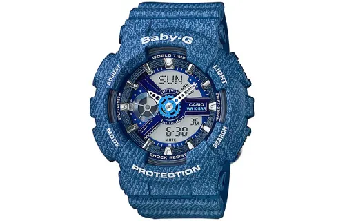 CASIO Women's BABY-G Blue Watch BA-110DC-2A2