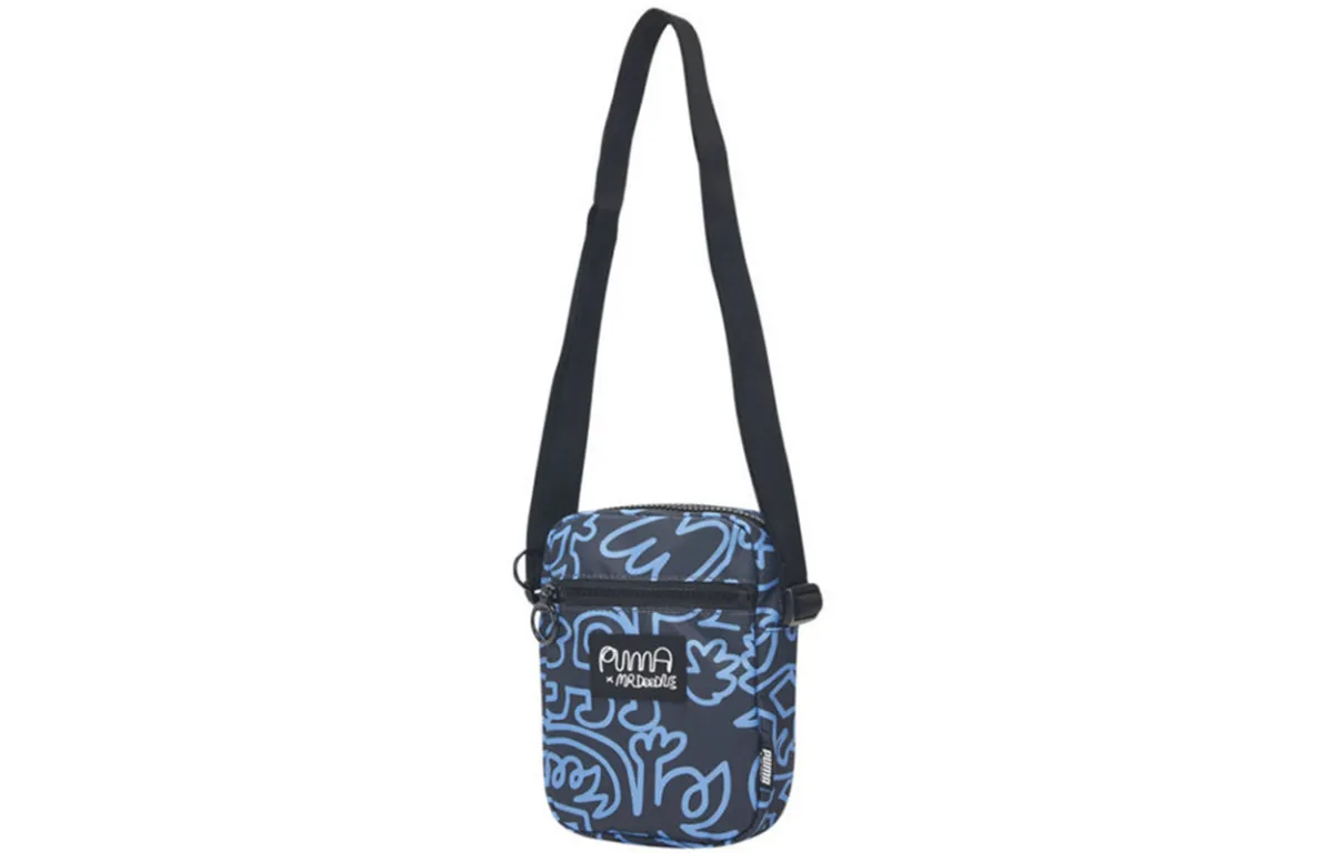 PUMA Mr Doodle Collaboration Fabric Crossbody Bag, Shoulder Bag Men's Blue
