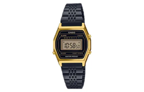 CASIO Casio, silicone waterproof quartz watch strap stainless steel, men's watch, black dial, quartz mechanism, Japanese and Korean, 30.4mm