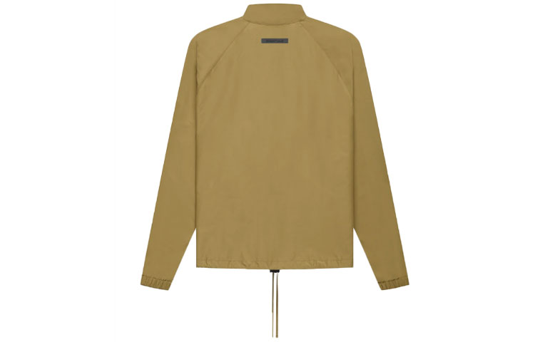 Fear of God Essentials FW21 Half Zip Track Jacket Amber Logo   