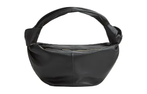 Bottega Veneta Cow Leather One Shoulder Handbag Regular Women's Black