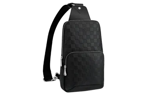 LOUIS VUITTON Avenue Cow Leather Sling Bag, Crossbody Bag, Shoulder Bag Men's Agate Black