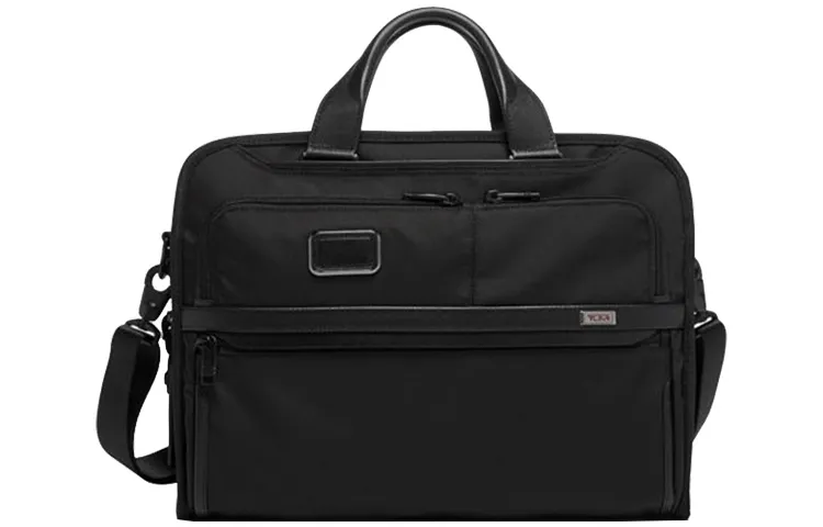 TUMI Alpha 3 Business Baller Nylon Document Folder Briefcase Men's Black