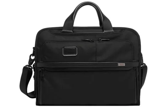 TUMI Alpha 3 Business Baller Nylon Document Folder Briefcase Men's Black