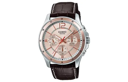 CASIO Men Standard Series Pink Watch MTP-1374L-9AV