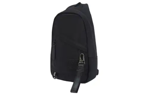 Li Ning Fabric Fanny Pack, Crossbody Bag, Sling Bag Unisex Black