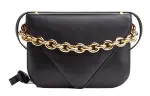 Bottega Veneta MOUNT Smooth Calfskin Envelope Bag, Shoulder Bag, Crossbody Bag Medium Women's Black
