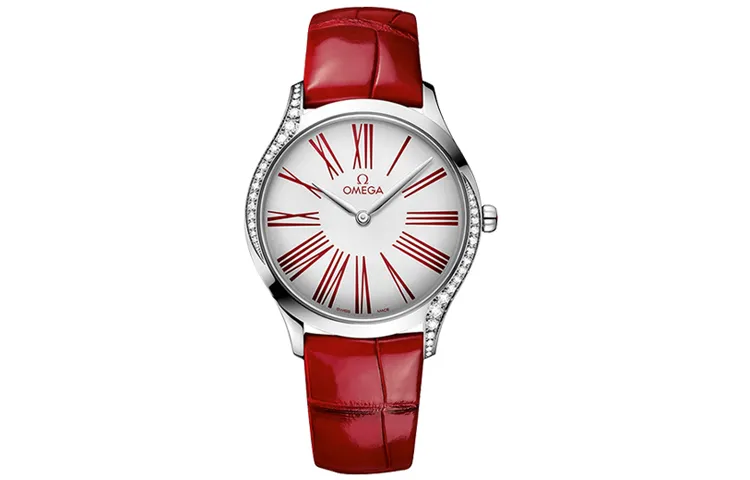 OMEGA UFO Collection Classic Quartz Movement Women's Watch 36mm White Dial Stainless Steel Case
