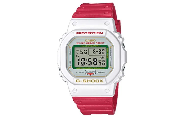CASIO G SHOCK Quartz Movement Resin Strap Watch Men's Watches White Dial