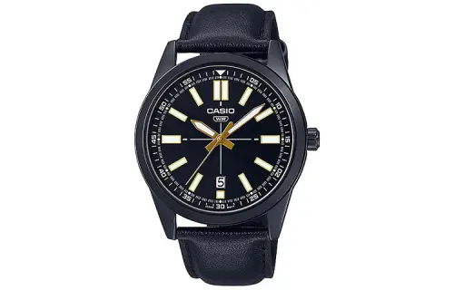 CASIO Men Standard Series Black Watch MTP-VD02BL-1E