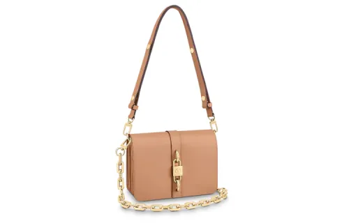 LOUIS VUITTON Calfskin Shoulder Bag, Crossbody Bag Women's Ginger Yellow