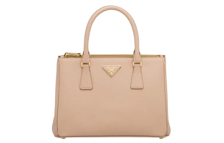 PRADA Galleria Killer Bag Saffiano Leather Handbag, Shoulder Bag, Crossbody Bag Medium Women's Cameo Brown Beige