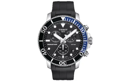 TISSOT Starfish Collection Quartz Movement Men's Watches Watch 45.5mm Black Dial Stainless Steel Case