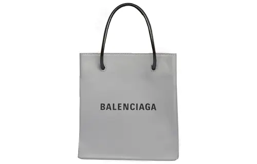 Balenciaga Calfskin Tote Bag, Shopping Bag, Handbag Mini Women's Gray